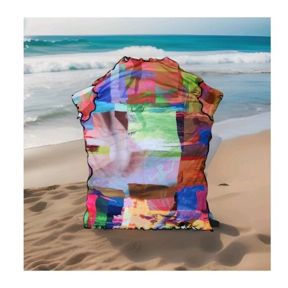 SEEA Leo SURF TOP MEDIUM Wavelength Stretch Cropped Beach Women's Surfer Swim - Picture 7 of 15